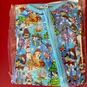 NWOT Bluey Character Bamboo Pajama Zippy Onesie